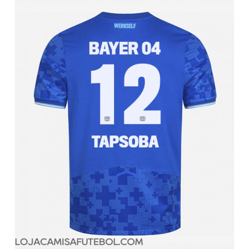 Camisa de Futebol Bayer Leverkusen Edmond Tapsoba #12 Equipamento Alternativo 2025-26 Manga Curta